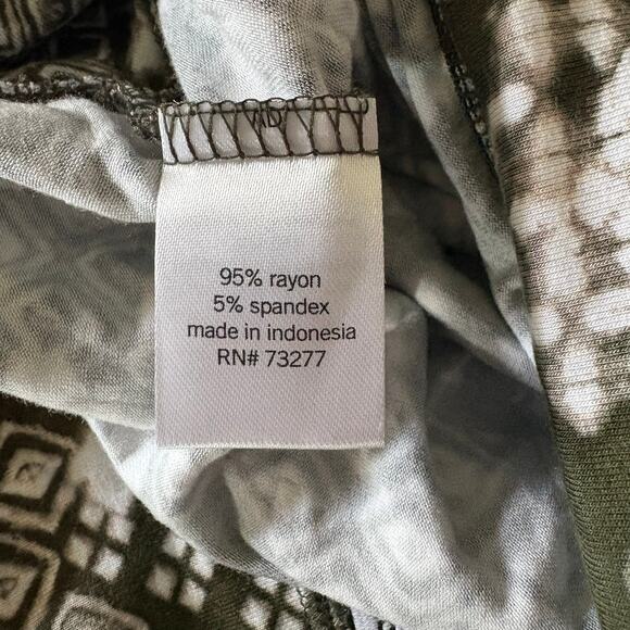 Sonoma Abstract Print Maxi Skirt Green White Small - Picture 11 of 11